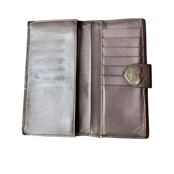 921..Gucci Guccissima Lovely Heart Long Wallet - Picture 6 of 7